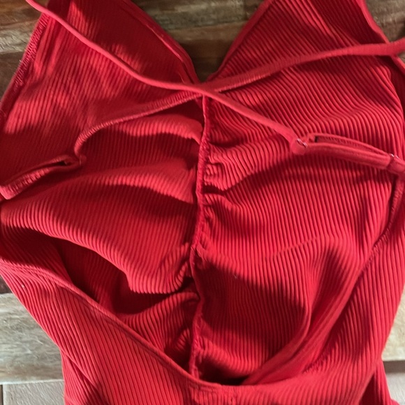 Urban Outfitters Out from Under bodysuit. Red. XL spaghetti straps. Like new - Picture 3 of 5